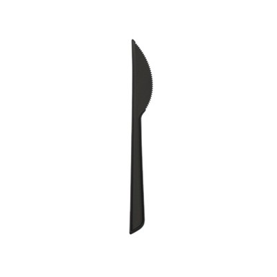 テイクアウト用の熱い食べ物用の黒い使い捨てナイフ - 黒いプラスチックナイフ